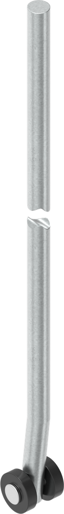 Round rod L = up to 400 mm, Steel zinc-plated