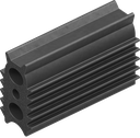 4-Lip profile H = 18.5 mm, Foam rubber EPDM 25 ± 5 Shore A black