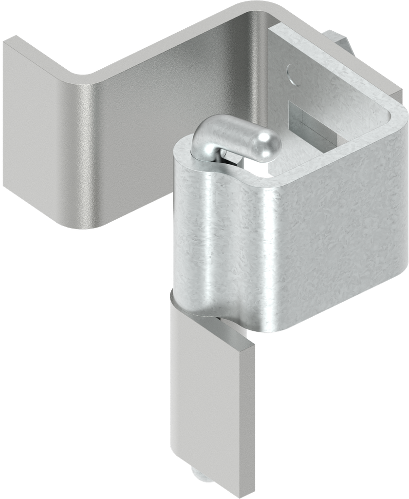 90° Concealed hinge, Steel zinc-plated and raw