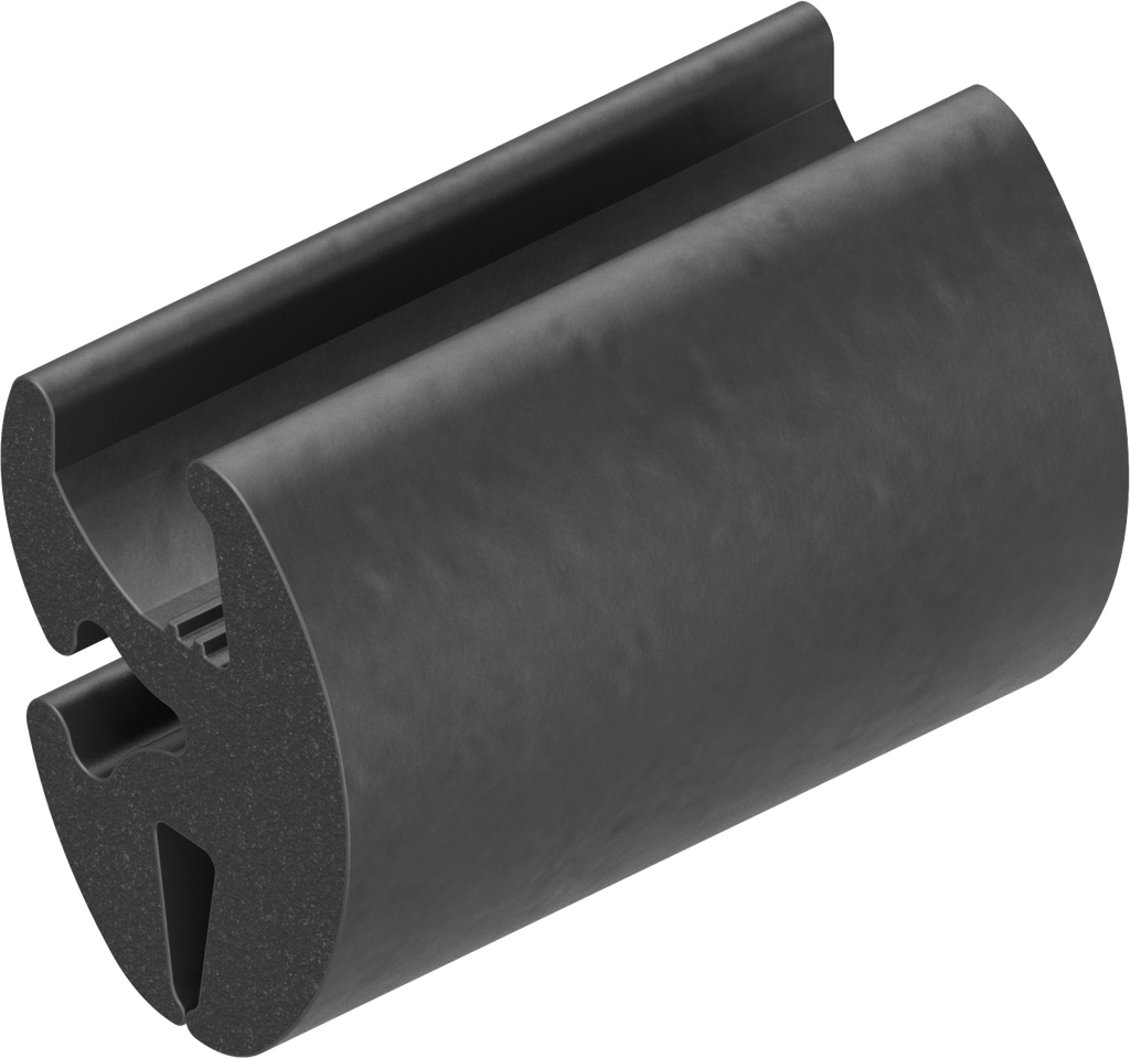 Clamping profile, EPDM 75 ± 5 Shore A black