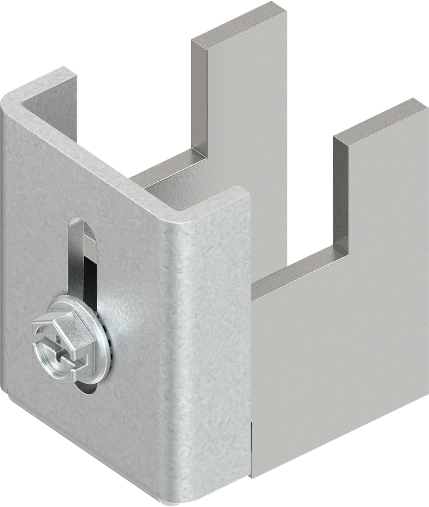 Panel mounting device, weld-on, Steel zinc-plated and raw