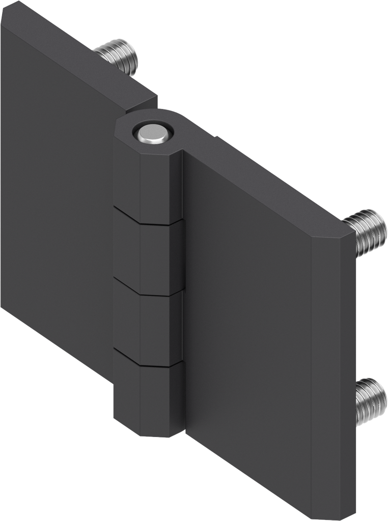 270° Hinge, Zinc die black powder-coated