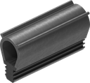 Sealing profile, Foam rubber EPDM; clamping profile EPDM 55 ± 5 Shore A black