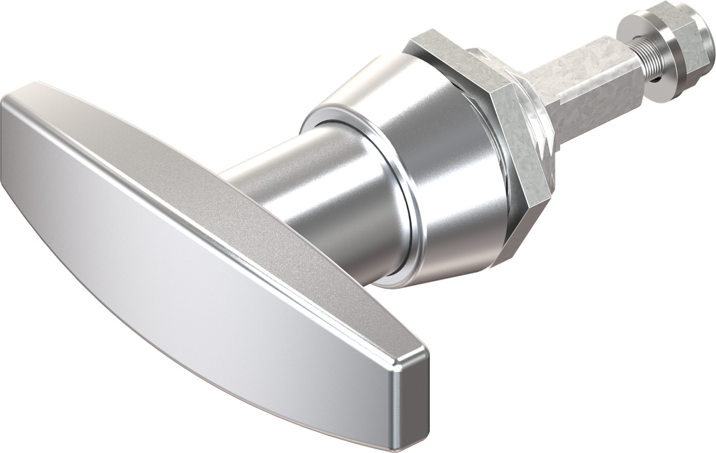 T-handle, non-keyed, Zinc die chrome-plated