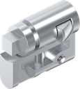 Profile half cylinder with insert square 8, Zinc die chrome-plated