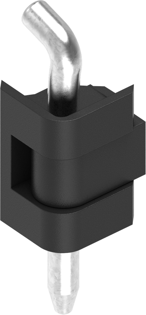 180° Hinge, Zinc die black powder-coated