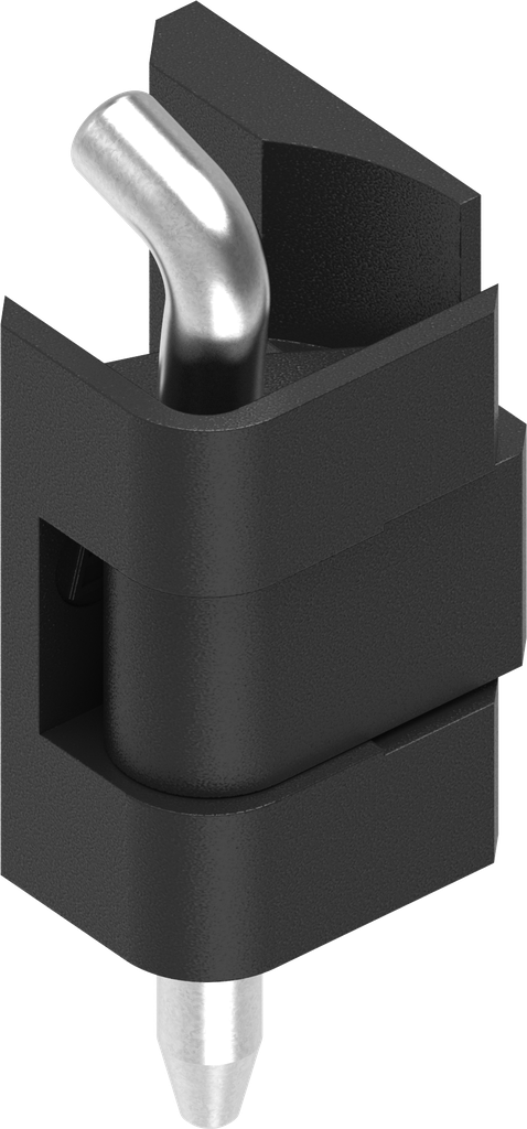 180° Hinge, Zinc die black powder-coated