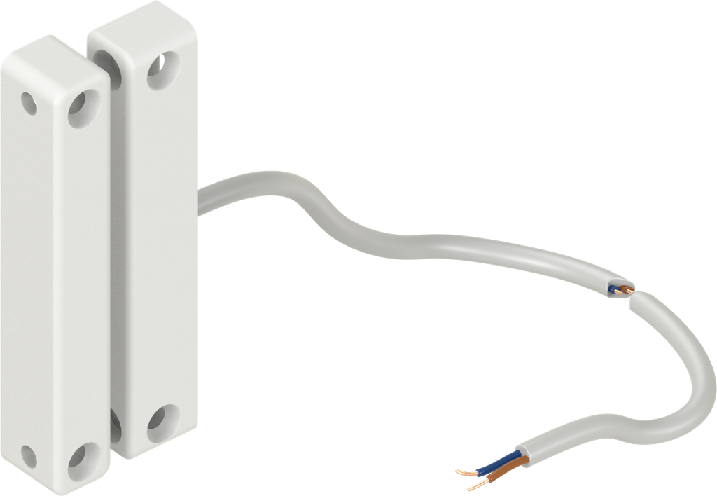 Door contact with open cable ends; 