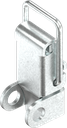 Toggle latch with wire toggle latch with padlock facility, drilled, Steel zinc-plated DS plus top coat