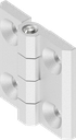 180° Hinge, Stainless steel AISI 316 bright polished