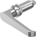 L-handle quarter turn, non-keyed, Zinc die chrome-plated