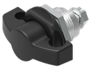 Wing knob quarter turn for padlock, Zinc die black powder-coated