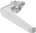 L-handle quarter turn, non-keyed, Stainless steel AISI 316