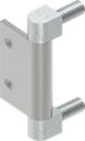 180° Hinge, Steel zinc-plated and raw