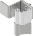 90° Concealed hinge, Steel zinc-plated and raw