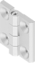 180° Hinge, Stainless steel AISI 316 bright polished